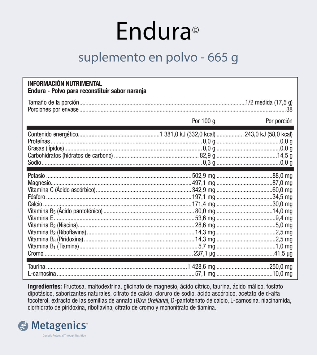 Endura Sabor Naranja